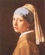 VERMEER VAN DELFT, Jan Girl with a Pearl Earring Sweden oil painting artist